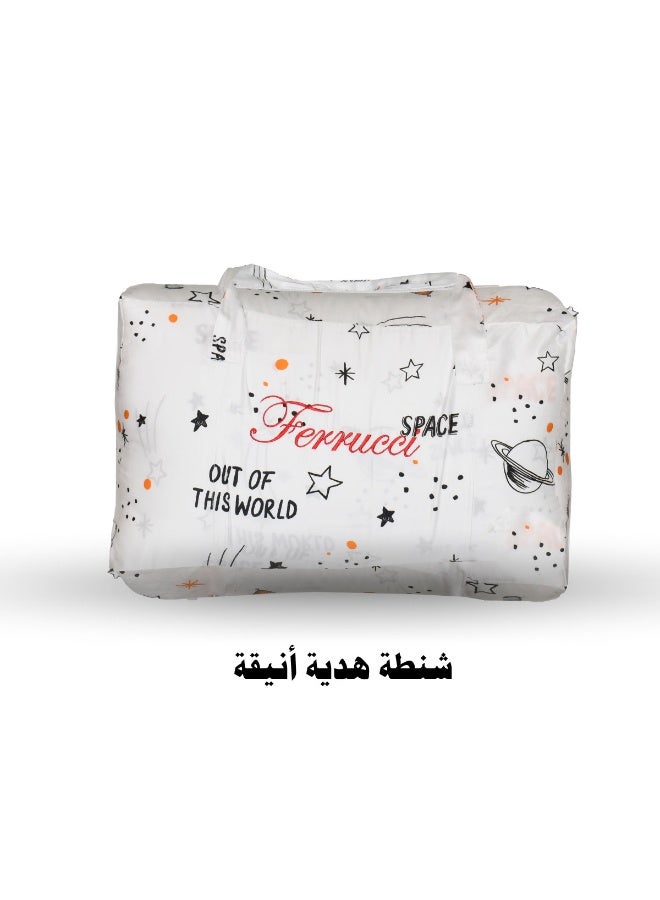 فروتشي لحاف أطفال Ferrucci مواليد قطن 100% عملي وخفيف – 80×140 سم – نوم مريح لطفلك - Image 5